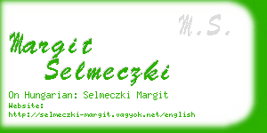 margit selmeczki business card